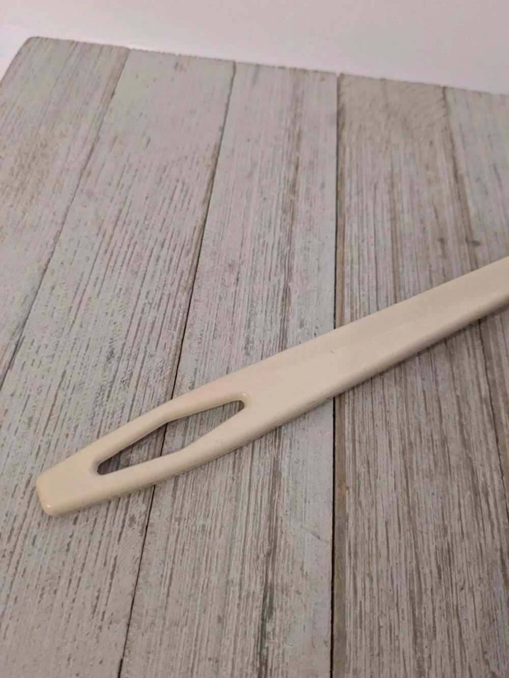 Vintage Tailor Made #1 Almond Nylon Plastic Ladle Dipper Spoon 10 1/2